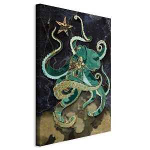 Tableau - Marble Octopus (1 Part) Vertical