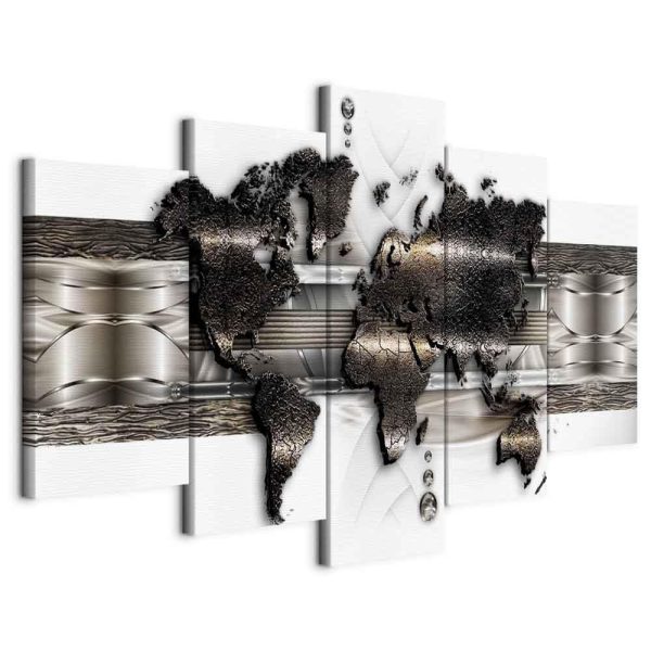 Tableau - Metal World Map II Tableau - Metal World Map II