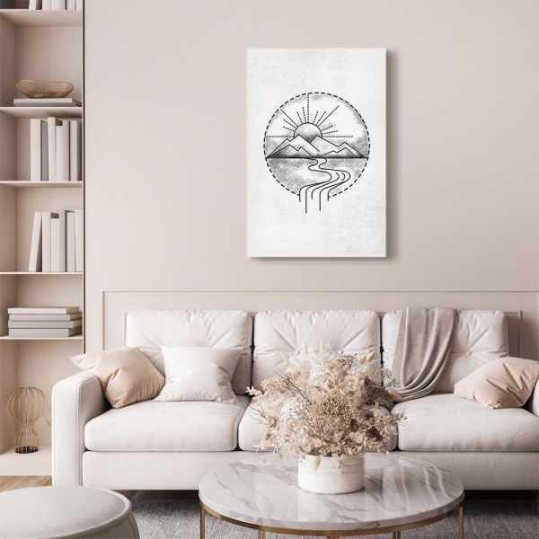 Tableau - Mountain Drawing (1 Part) Vertical