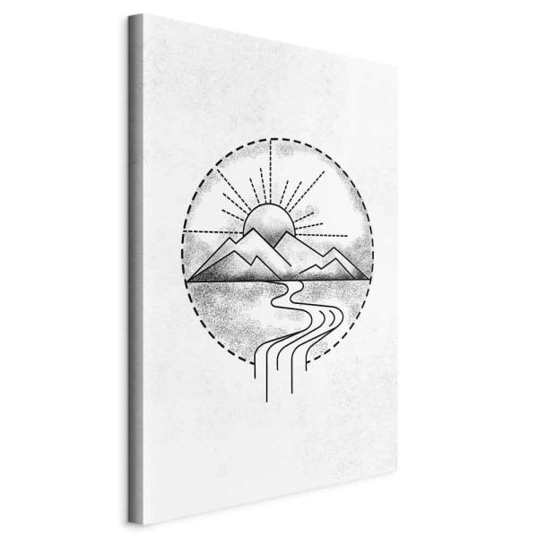 Tableau - Mountain Drawing (1 Part) Vertical Tableau - Mountain Drawing (1 Part) Vertical