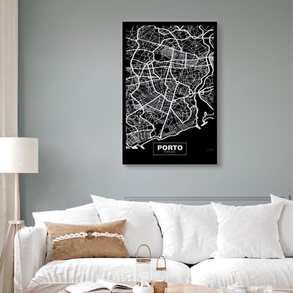 Tableau - Negative Map: Porto (1 Part) Vertical
