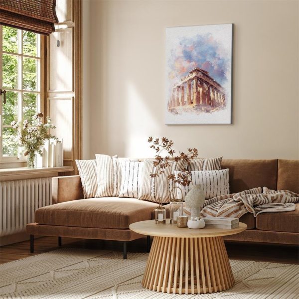 Tableau - Painted Parthenon (1 Part) Vertical