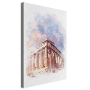 Tableau - Painted Parthenon (1 Part) Vertical