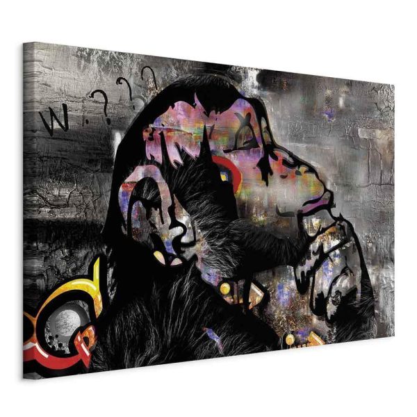 Tableau - Pensive Monkey (1 Part) Wide Tableau - Pensive Monkey (1 Part) Wide
