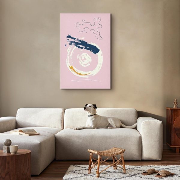 Tableau - Pink Accent (1 Part) Vertical