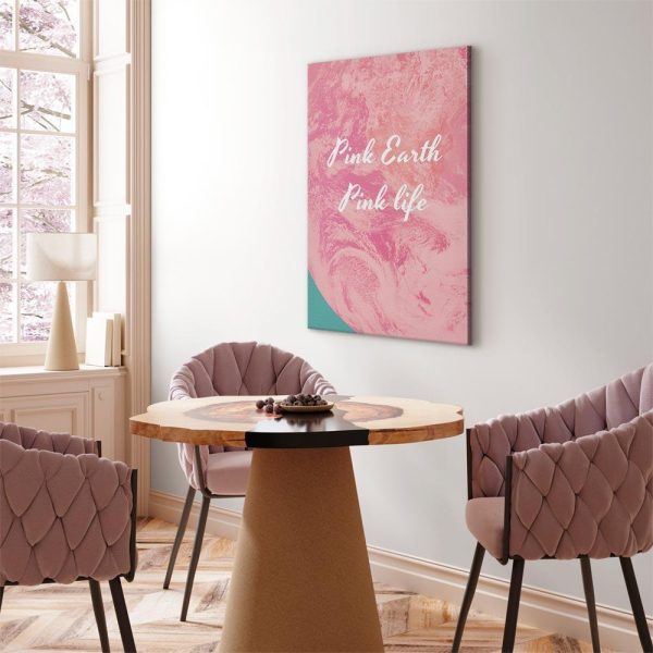 Tableau - Pink Earth, Pink Life (1 Part) Vertical