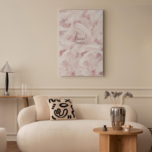 Tableau - Pink Feathers (1 Part) Vertical