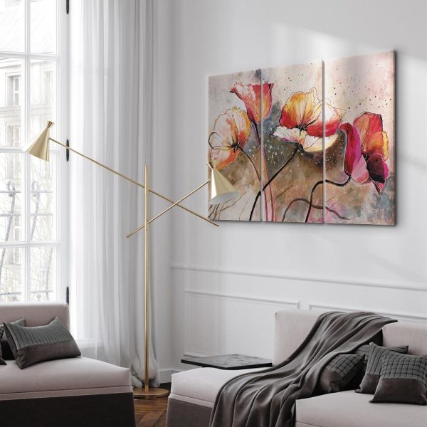 Tableau - Poppies lashed by the wind