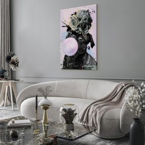 Tableau - Pug With Bubble Gum (1 Part) Vertical