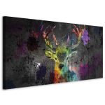 Tableau - Rainbow Deer (5 Parts) Narrow
