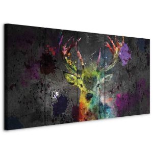Tableau - Rainbow Deer (5 Parts) Narrow
