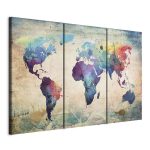 Tableau - Rainbow Map (triptych)