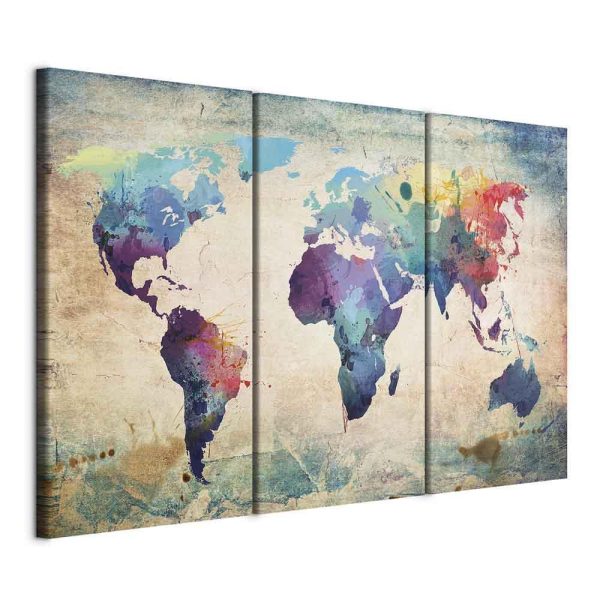 Tableau - Rainbow Map (triptych) Tableau - Rainbow Map (triptych)