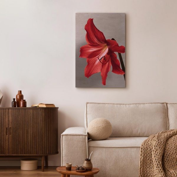 Tableau - Red Flower (1 Part) Vertical