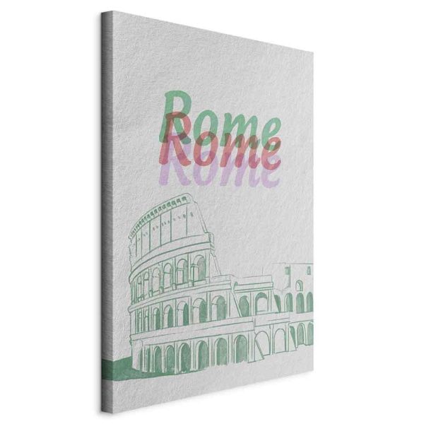 Tableau - Rome in Watercolours (1 Part) Vertical Tableau - Rome in Watercolours (1 Part) Vertical