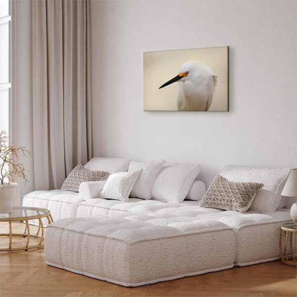 Tableau - Snowy Egret (1 Part) Wide