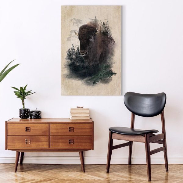 Tableau - Stately Buffalo (1 Part) Vertical