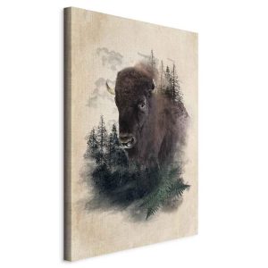 Tableau - Stately Buffalo (1 Part) Vertical