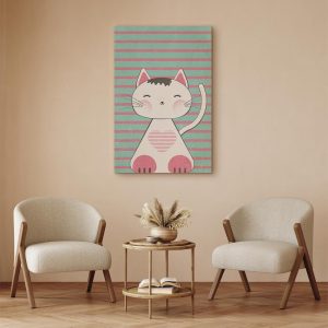 Tableau - Striped Kitten (1 Part) Vertical