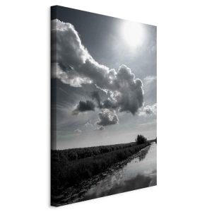 Tableau - Sun Over Clouds (1-part) - Sky Reflection in Water Field