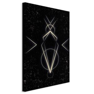 Tableau - Symmetry of Shapes (1-part) - Graphic Motif in Black Shade
