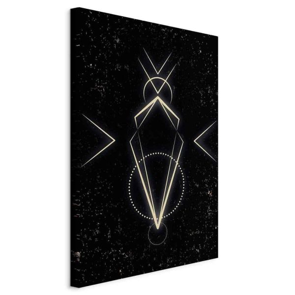Tableau - Symmetry of Shapes (1-part) - Graphic Motif in Black Shade Tableau - Symmetry of Shapes (1-part) - Graphic Motif in Black Shade