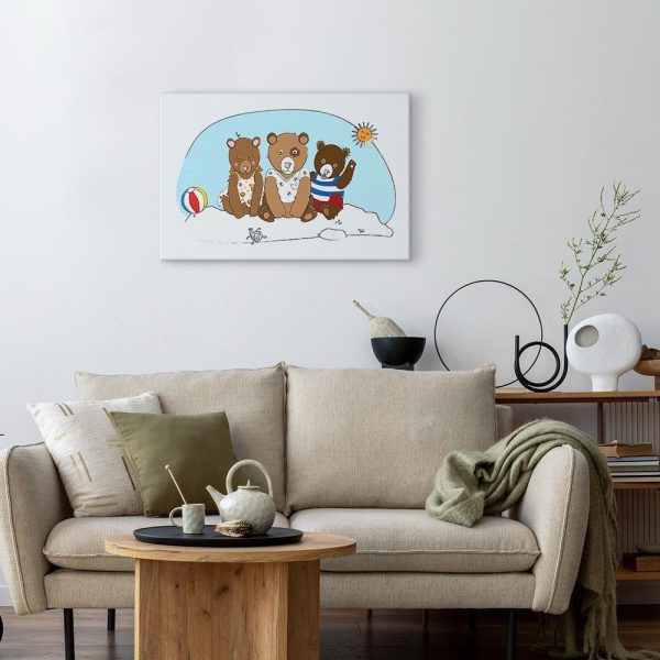 Tableau - Teddy Bears on the Beach (1 Part) Wide