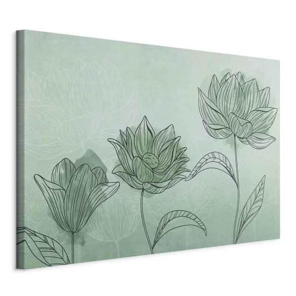Tableau - Three Flowers (1 Part) Wide Tableau - Three Flowers (1 Part) Wide