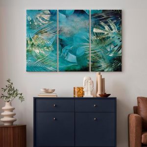 Tableau - Turquoise and Gold (3 Parts)