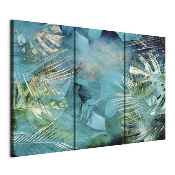 Tableau - Turquoise and Gold (3 Parts) Tableau - Turquoise and Gold (3 Parts)