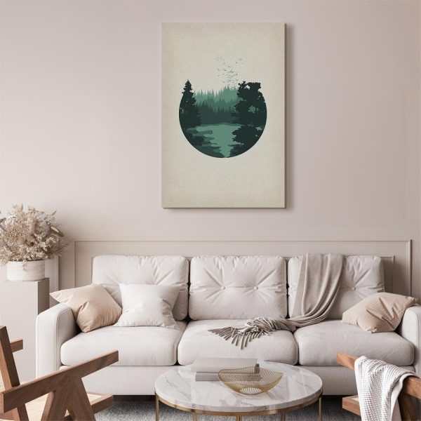Tableau - View of the Hills (1 Part) Vertical