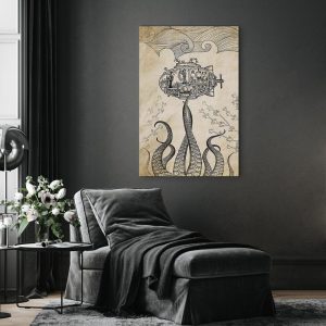 Tableau - Vintage Submarine (1 Part) Vertical