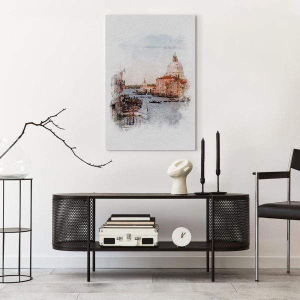 Tableau - Watercolour Venice (1 Part) Vertical