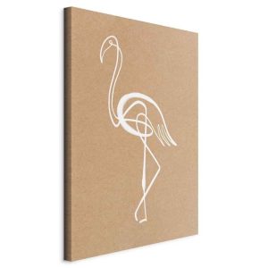 Tableau - White Flamingo (1 Part) Vertical