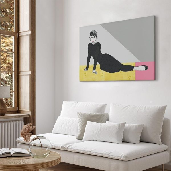 Tableau - Woman in Pastel Hue (1-part) - Film-Inspired Pop Art