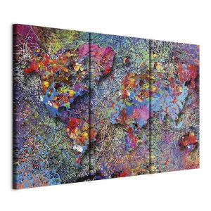 Tableau - World Map: Colourful Whirl