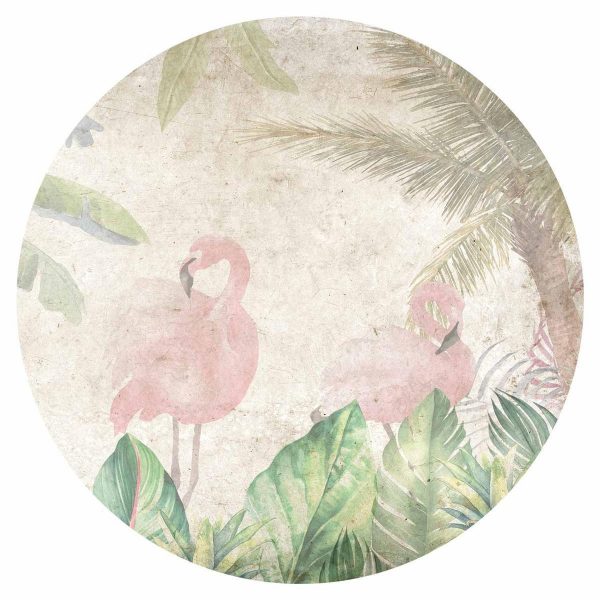 Papier Peint rond - Birds in the jungle