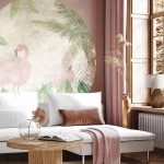 Papier Peint rond - Birds in the jungle