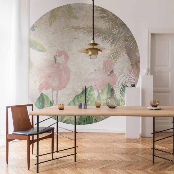 Papier Peint rond - Birds in the jungle