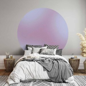 Papier Peint rond - Complex gradient – gradient composition in nostalgic colours