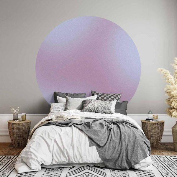 Papier Peint rond - Complex gradient – gradient composition in nostalgic colours