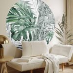 Papier Peint rond - Dense jungle