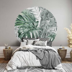 Papier Peint rond - Dense jungle