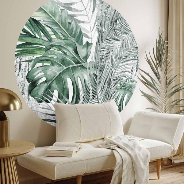 Papier Peint rond - Dense jungle Papier Peint rond - Dense jungle