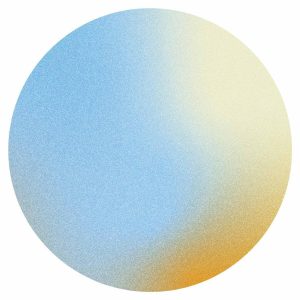 Papier Peint rond - Energetic gradient – gradient composition in vivid colours