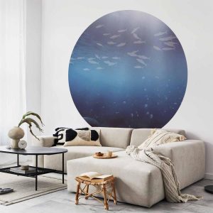 Papier Peint rond - Fish in the depths