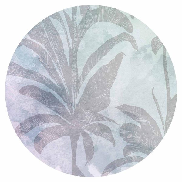 Papier Peint rond - Misty tropics