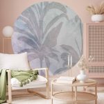Papier Peint rond - Misty tropics