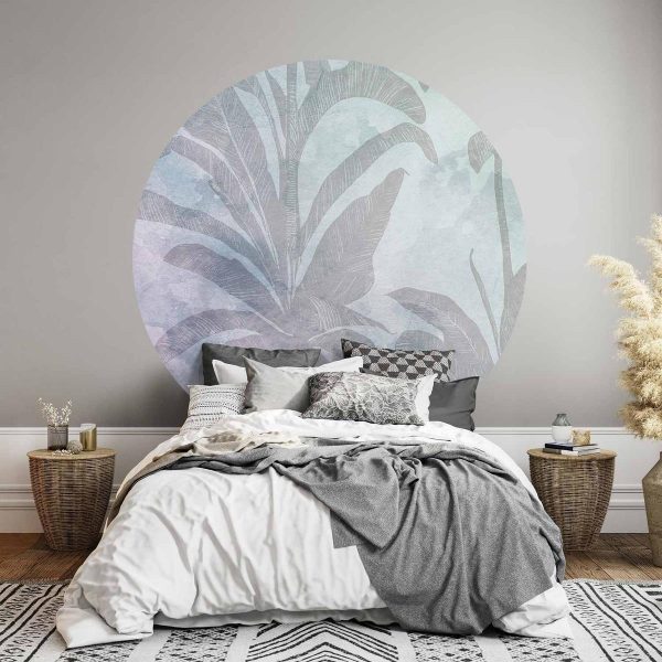 Papier Peint rond - Misty tropics