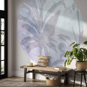 Papier Peint rond - Misty tropics